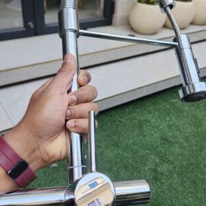 Wall Mounted Kitchen Faucet - Stainless Steel