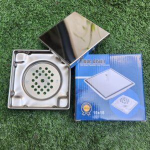 Stainless Steel Duel Floor / Bathroom Waste Trap (15×15 cm)